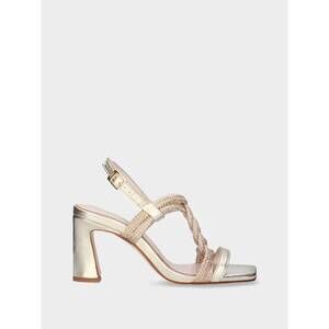 NEW MLV women's high heel sandals in gold